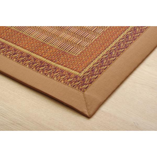 日本製い草 玄関マット/フロアマット 〔ネイビー 約60×120cm〕 長方形 日本製 防滑 抗菌 防臭 消臭 調湿 空気清浄〔入口 リビング〕爆買