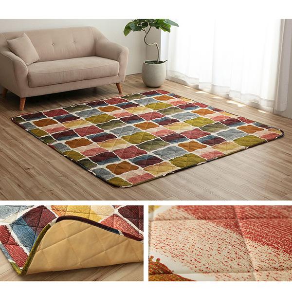 モダン こたつ布団/寝具 〔掛け敷きセット グレー 約205×205cm〕 正方形 洗える 軽量 東レ マッシュロン綿 〔リビング〕爆買