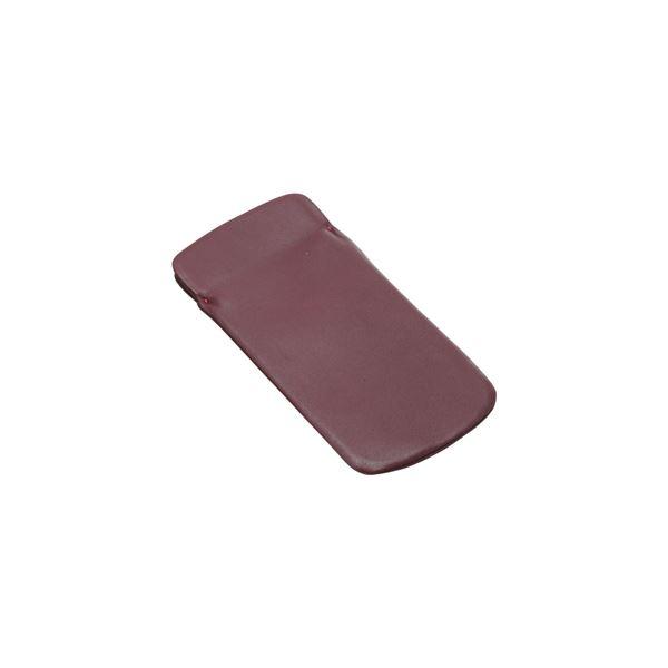 【商品名】 日本製 羊革（シープスキン） メガネ・サングラスケース ソフトシープ片口 差し込み式 エンジ ソフトシープ片口-4  [ ソフトシープ片口-4 ]