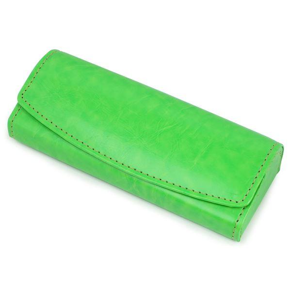 【商品名】 マグネット式 メガネケース グリーン TK-10246-1-8  [ TK-10246-1-8 ]