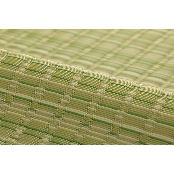 い草風 ラグマット/絨毯 〔ブラウン 江戸間3畳 約174×261cm〕 洗える 日本製 防ダニ PPカーペット 〔リビング〕爆買