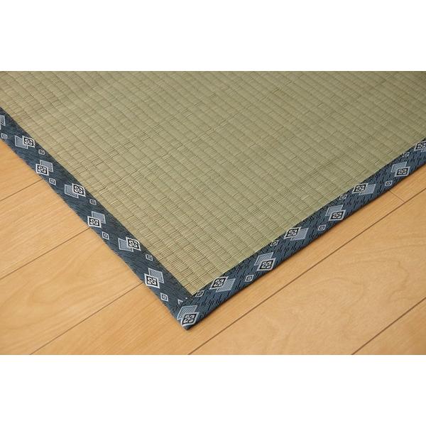 双目織 い草 上敷き/ラグマット 〔江戸間4.5畳 約261×261cm〕 日本製 撥水 抗菌 防臭 消臭 調湿機能付 耐久性抜群 〔リビング〕爆買