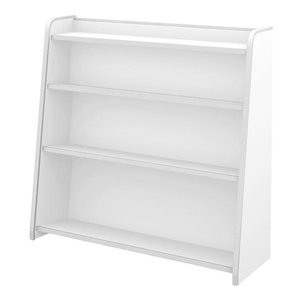 【商品名】 子供用 ブックシェルフ/本棚 【幅93.3cm ホワイト】 日本製 高耐久性 知育家具 EVAキッズシリーズ ほんだな 【完成品】 【ジャンル・特徴】 知育家具 EVAキッズシリーズ ほんだな ブックシェルフ 本棚 書棚 ブック...
