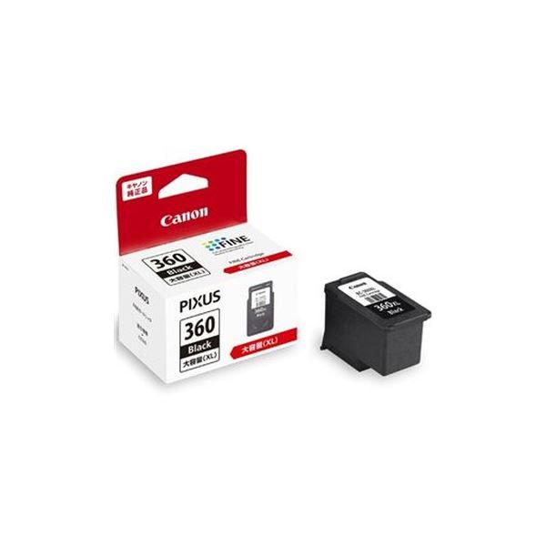 まとめ)キヤノン インクカートリッジ BC-360XL ブラック増量〔×3セット
