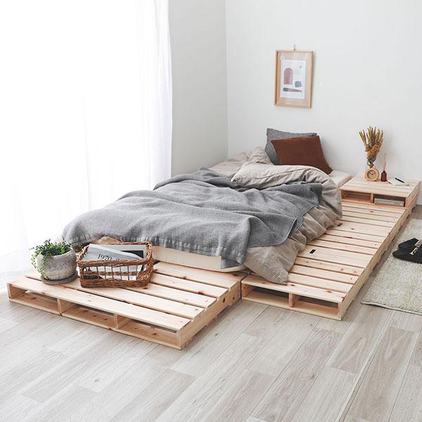 日本製 ひのき パレット 〔通常すのこ・ハーフ4枚〕 すのこベッド ヒノキベッド DIY 天然木 無塗装 業務用 まとめ買い ポイント消化 日用品