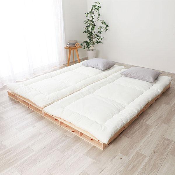 日本製 ひのき パレット 〔通常すのこ・ハーフ4枚〕 すのこベッド ヒノキベッド DIY 天然木 無塗装 業務用 まとめ買い ポイント消化 日用品