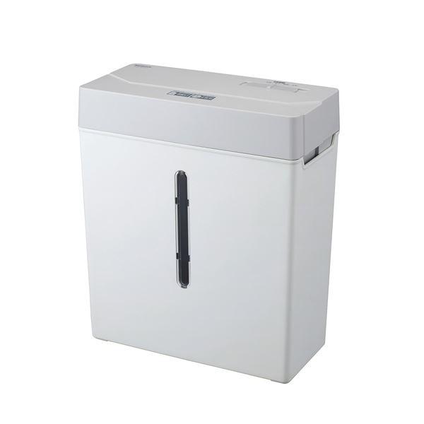 【商品名】 パーソナルシュレッダ A4 クロスカット 静音 NSE-SC01GY 【ジャンル・特徴】 スリムデザインでコンパクトなパーソナルシュレッダ。 [ NSE-SC01GY ]