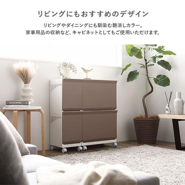 隠せる ランドリーラック スリム2段 幅約22cm アイボリー 日本製 ランドリーボックス サニタリー収納 洗濯用品 完成品爆買