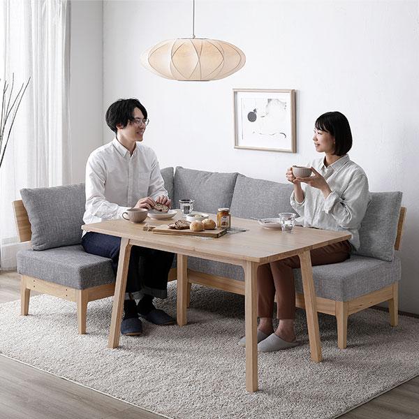 ダイニング ベンチ 単品 〔 ダークブラウン 〕 幅120cm 木製 天然木 ファブリック生地 ダイニング家具 組立品爆買 ポイント消化 日用品
