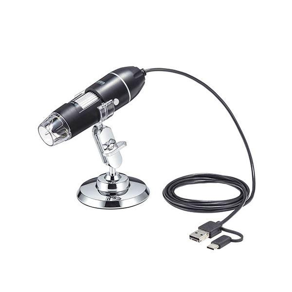 【商品名】 サンワサプライ 200万画素（フルHD対応）USB顕微鏡 LPE-08BK  [ LPE-08BK ]
