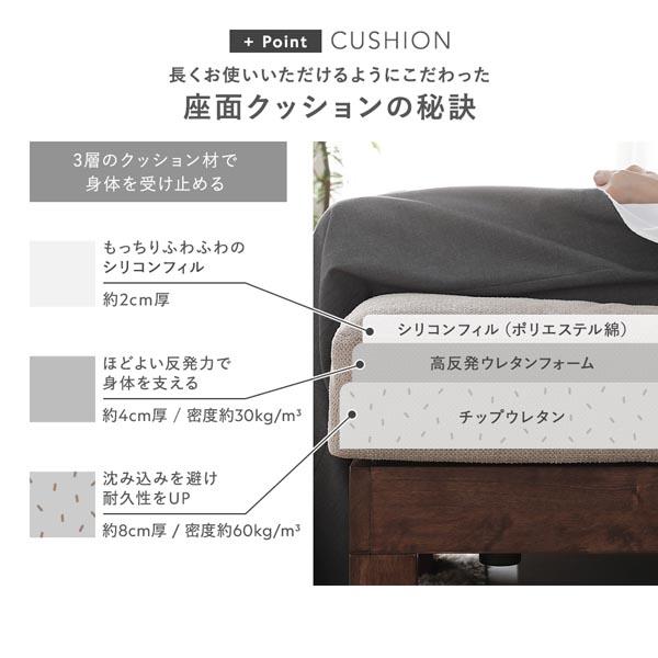 オットマン 単品 アイボリー 天然木 脚取り外し可 洗えるカバー スツール あぐらがかけるソファ インテリア家具 組立品 業務用 まとめ買い ポイント消化 日用品