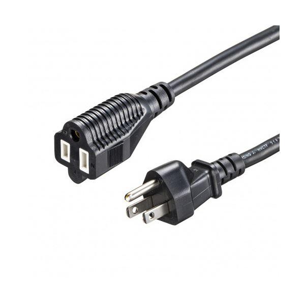 【商品名】 サンワサプライ電源延長コード 3P ブラック 2m TAP-EX353-2BK 1本