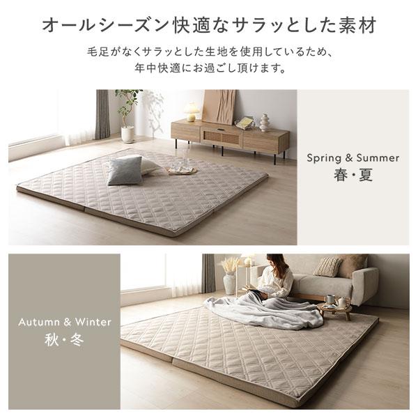 極厚 ラグ 単品 約185×240cm 厚み30mmタイプ グレー 高反発ウレタン 洗える カバーリング仕様 ラグマット 絨毯 フロアマット 業務用 まとめ買い ポイント消化