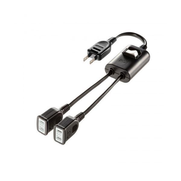【商品名】 サンワサプライ 一括集中スイッチ付き電源延長コード 2P 2分岐 2個口 ブラック TAP-EX2SWBK  [ TAP-EX2SWBK ]