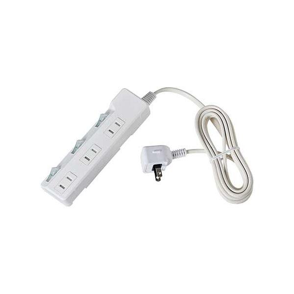 【商品名】 耐雷SW付タップ 3個口 2m WLK-32S（W）  [ WLK-32S(W) ]