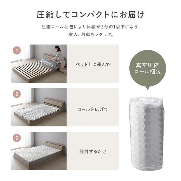 快適 3ゾーン ポケットコイル マットレス セミダブル 単品 防ダニ 抗菌 毛玉防止 通気性 耐久性 体圧分散 1年保証 業務用 まとめ買い ポイント消化 日用品