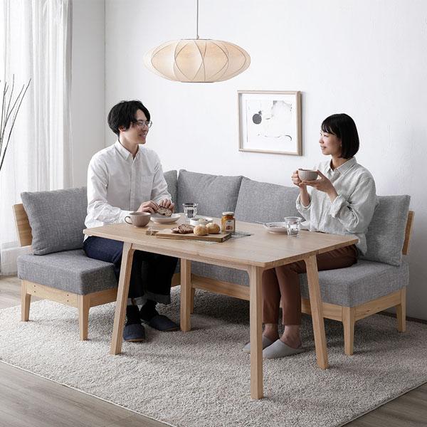ダイニング ベンチ用 交換座面 単品 グレー 木製 天然木 ファブリック生地 リビング インテリア家具爆買