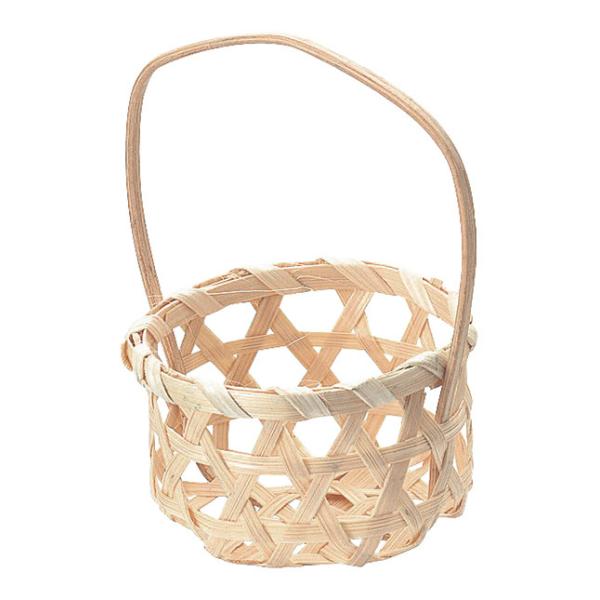 かご 即納可 カゴ バスケット ギフト ラッピング 容器 竹 2759 φ5 h3(8