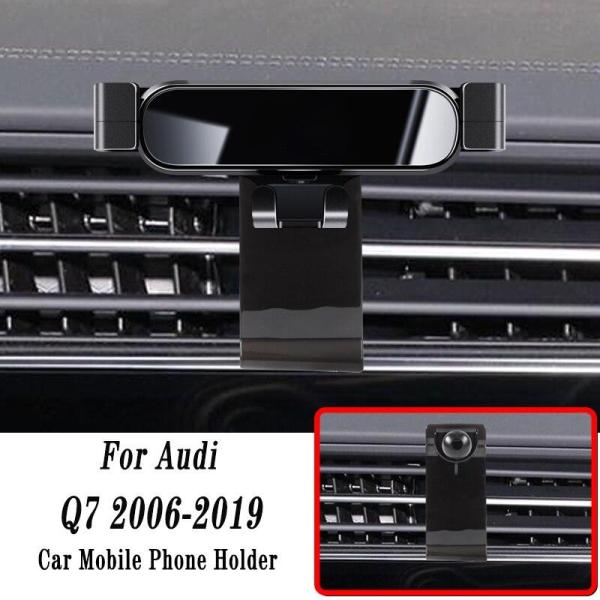 アウディ 車 電話ホルダー 重力ナビゲーションブラケット 回転サポート Q7 4lb 4mb 2006-2019 アクセサリー