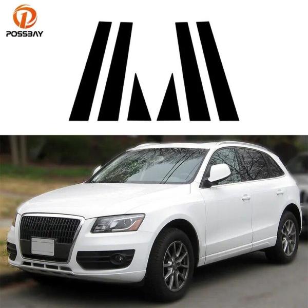 【並行輸入品】アウディq5 ステッカーカバー 黒 6個 2009-2010-2011-2012-2013-2014-2015 外装アクセサリー