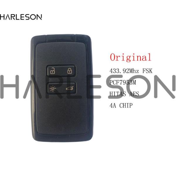 【並行輸入品】ルノーメガーヌ4 スマートリモートコントロールキー 433.92mhz オリジナル 新品 バッテリー5 kadjar pcf7953m Hitag