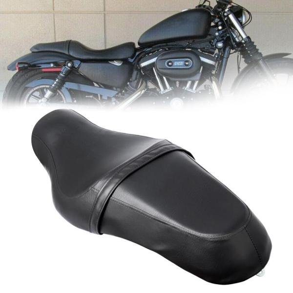 並行輸入品】ハーレー バイク シート クッション ツーアップ 黒革