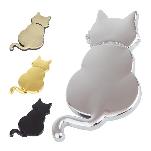 猫 ステッカー デカール 立体 3D ねこ シルエット かわいい 可愛い