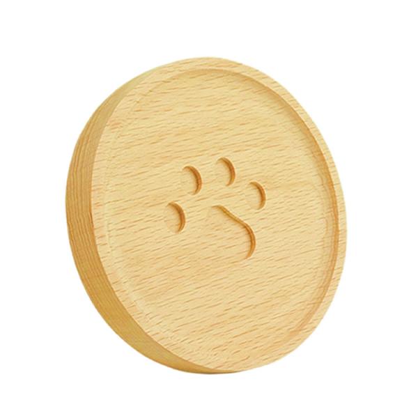●丸形コースター暖かみのある丸いフォルムは、インテリア等に良く馴染みます。厚みもあるので、転倒防止にも。可愛い肉球デザイン木目を最大限活かせるよう、印刷ではなく彫込を採用。コップを持ち上げる度に、可愛い肉球が現れます。動物好きの方へのプレゼ...