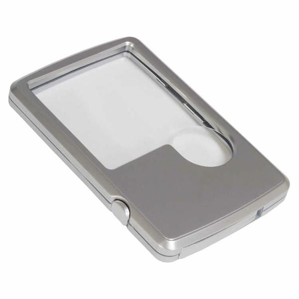 LEDライトではっきりくっきり！暗所でも便利なLEDライトを搭載！側面のボタンを押すだけで簡単にON/OFFができます。コンパクトなカードサイズ！クレジットカードサイズで携帯性抜群！専用収納ケースも付属しており、レンズの傷防止や持ち運びに便...