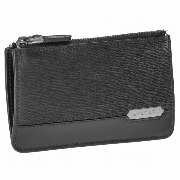 美品。BVLGARI ブルガリ コインケース 小銭入れ レザー ブラック BVLGARI ブルガリ コインケース カードケース 小銭入れ ブルガリ