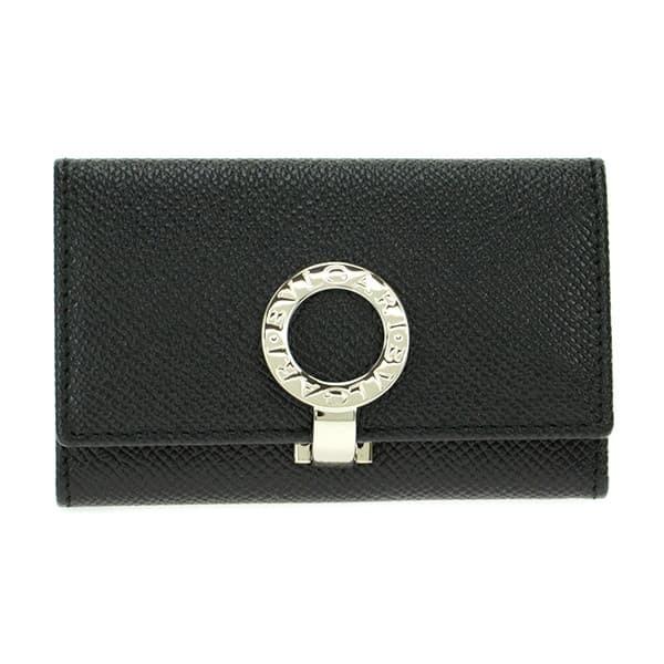 ボーナスセール】BVLGARI 黒 レザー キーケース 6本収納
