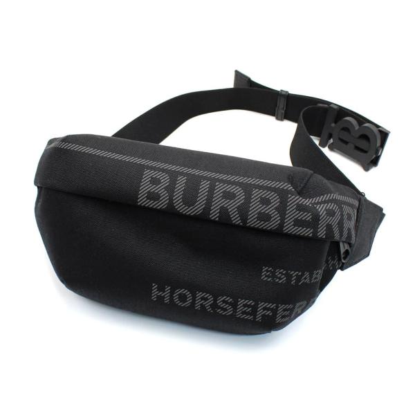 BURBERRY バーバリー ボディバッグ ブラック ナイロン *** BURBERRY バーバリー ボディバッグ ウエストバッグ ナイロン