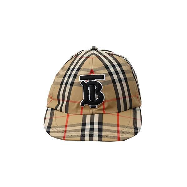 BURBERRY キャップ M Logo Gabardine Baseball Cap in Black - Men | Burberry® Official