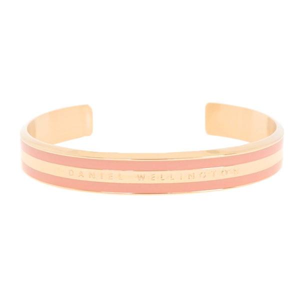 ダニエルウェリントン バングル ブレスレット レディース Daniel Wellington ロゴ刻印 ステンレス Sサイズ ローズゴールド ピンク
