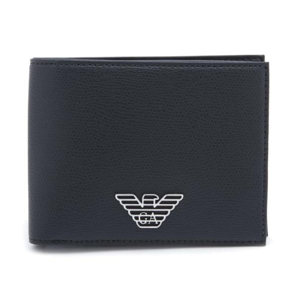 エンポリオアルマーニ メンズ 二つ折り財布 Emporio Armani Zip Around Wallet レザー ロゴ ラウンドファスナー 二つ折り 財布 Nv 送料無 Dominikcepon Com