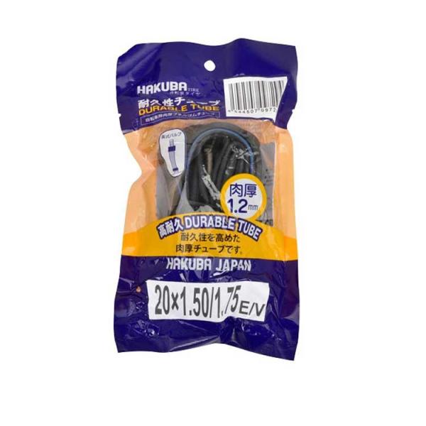 自転車に乗るすべての人に、最高のパフォーマンスを提供するために設立した、最良最適自転車タイヤブランド『HAKUBA　TIRE』よりチューブが登場。耐久性を高めた1.2mmの肉厚チューブです。パンクにも強いコストパフォーマンスに優れた肉厚チュ...