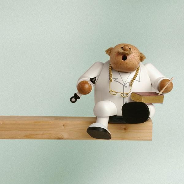 煙だし人形 お医者さん（お香台）ドイツ伝統の木製品 コーン型のお香用