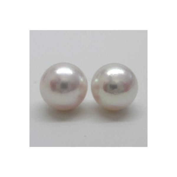 K18 アコヤ真珠ピアス【8mm-8.5mm】花珠級　越物　パール　あこや真珠 花珠級 アコヤ真珠 8.0-8.5mm ピンク系 ピアス 純チタン 金具