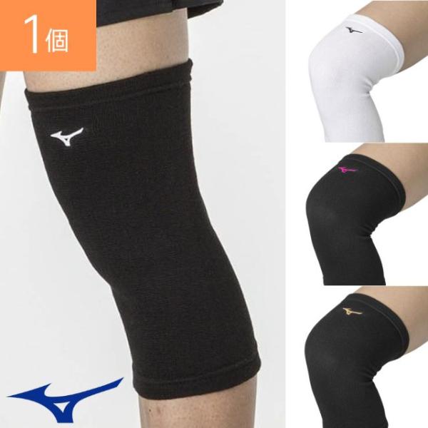 パッド無しのひざレギュラー丈タイプです（旧品番：V2MY8021）カラー：ブラックフリー（総丈27.5cm）※サイズ目安（膝上10cm周囲）フリーサイズ／38〜48cm素材：ポリエステル、綿、ゴム、その他ストレッチ日本バレーボール協会1個入り