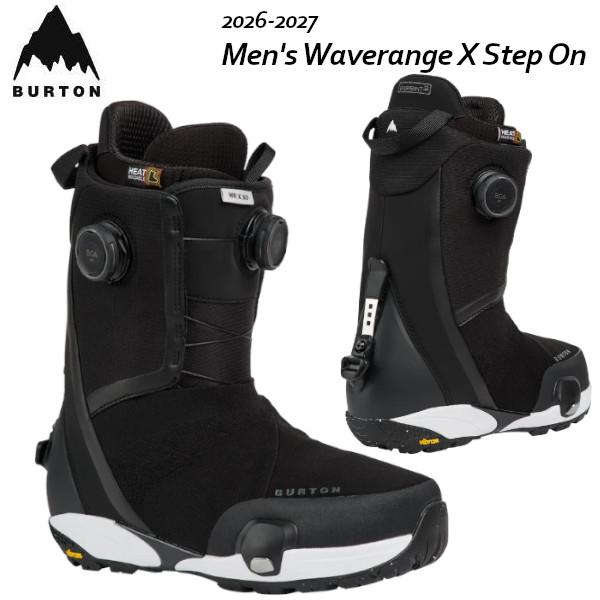 26-27 BURTON バートン メンズ Waverange X Step On ウェイブレンジ エックス ステップ オン スノーボード ブーツ 正規販売店 SNOWBOARD 2026-2027