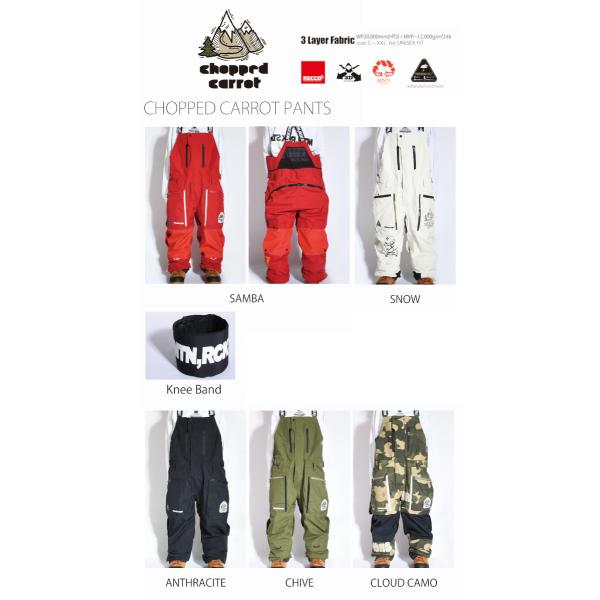 25-26 MTN.ROCK STAR �}�E���e�����b�N�X�^�[ CHOPPED CARROT PANTS �`���b�v�h �L�����b�g �p���c 3Layer MOUNTAIN ROCK STAR 2025-2026 ���i�摜2