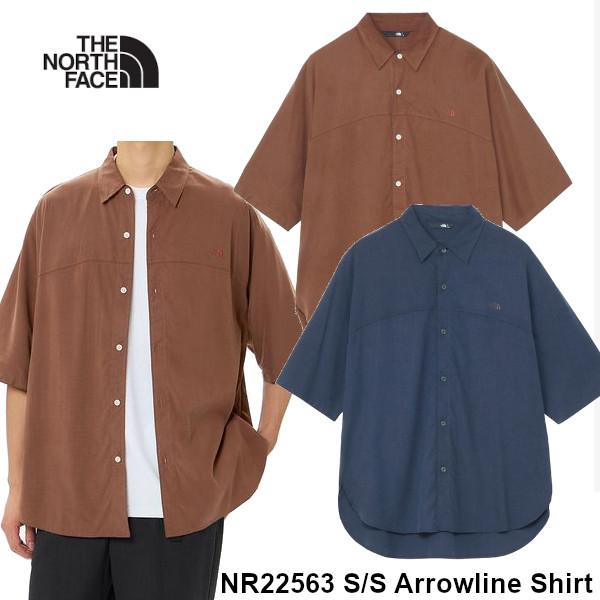 新品未使用　25SSノースフェイスショートスリーブアローラインシャツ サイズM 新品未使用 25SSノースフェイスショートスリーブアローライン