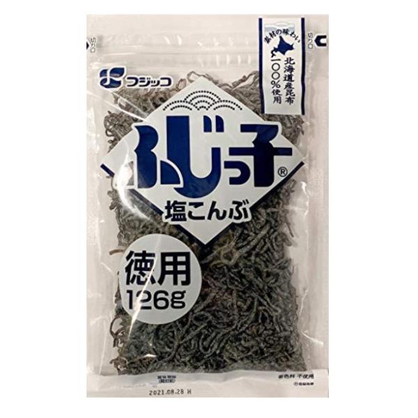 フジッコ 塩こんぶ 126g ふじっ子 国産昆布 大容量 塩昆布 北海道産 昆布