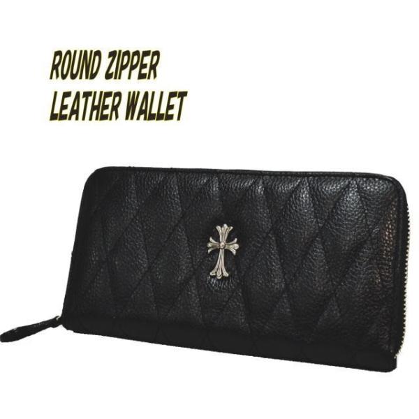 長財布 メンズ レザー ラウンドファスナー ロングウォレット 財布 牛革