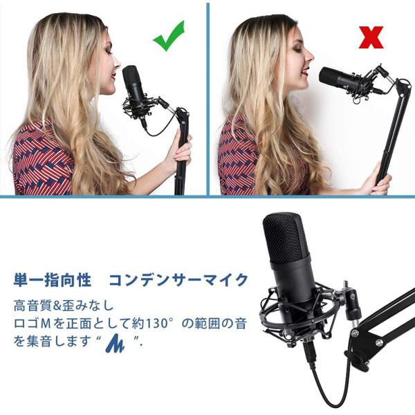 Usbマイク コンデンサーマイク Pc マイクセット マイクスタンド 高音質 アームスタンド付き 録音 生放送 ゲーム実況 マイクセット Addm8 安光屋 通販 Yahoo ショッピング