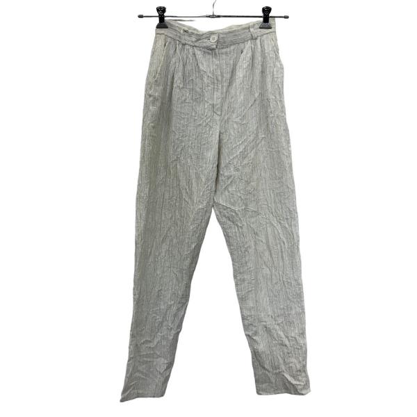 ロングパンツ W38 ホワイト 無地 シンプル ストライプ ビッグサイズ 古着卸 アメリカ仕入 2306-422