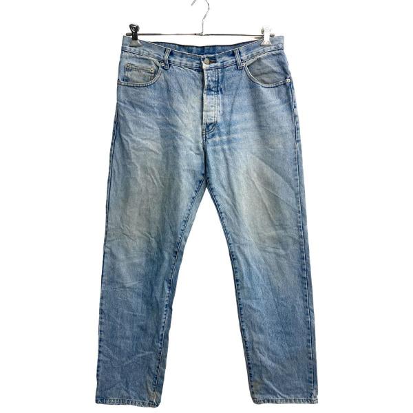 denim texbasic デニムパンツ W35 ボタンフライ ライトブルー
