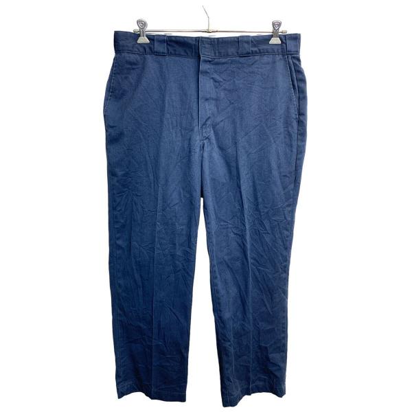 80s USA製 Dickies ディッキーズ ワークパンツ ネイビー W38 Dickies ワークパンツ W38 ディッキーズ ビッグサイズ ネイビー