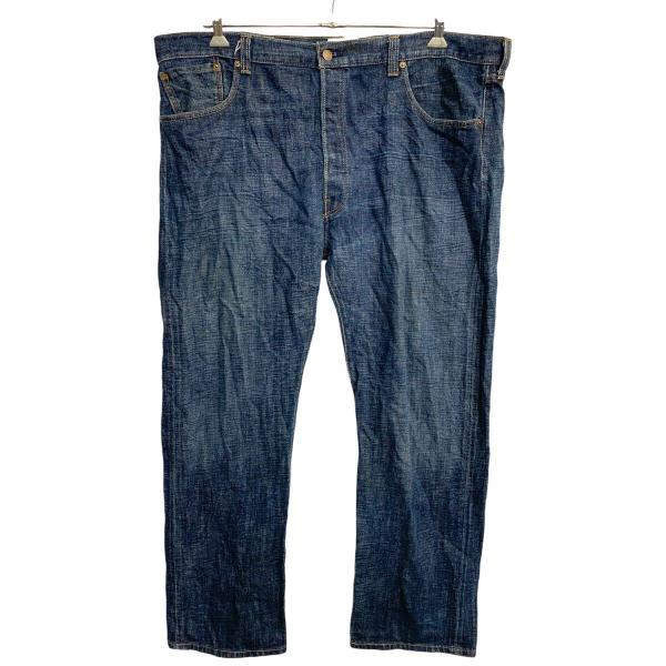 【美品】Levi'sリーバイス 501 インディゴ W42 L34 Levi's 501 デニムパンツ W42 リーバイス ボタンフライ ビッグサイズ