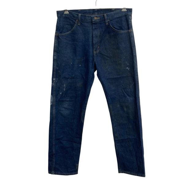 RUSTLER デニムパンツ W34 ブルー ラスラー ジップアップ メキシコ製